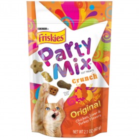 Purina Friskies Party Mix Crunch Cat Treats Original 2.1oz