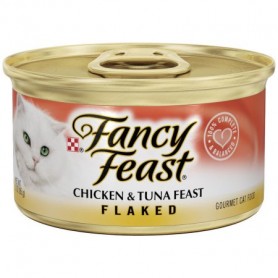 Purina Fancy Feast Flaked Chicken & Tuna Feast Cat Food 3 oz