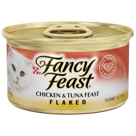 Purina Fancy Feast Flaked Chicken & Tuna Feast Cat Food 3 oz