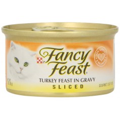 Purina Fancy Feast Cat Food Sliced Turkey Feast In Gravy 3 oz