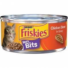 Purina Friskies Meaty Bits Chicken Dinner in Gravy Cat Food 5.5 oz