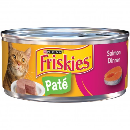 Purina Friskies Classic Pate Salmon Dinner Cat Food 5.5 oz