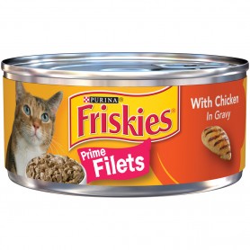 Purina Friskies Prime Filets with Chicken in Gravy Cat Food 5.5oz