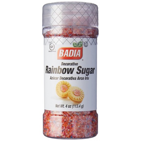 Badia Decorative Rainbow Sugar 4oz