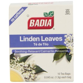 Badia Linden Leaves Tea Bags 0.045oz 10 Bags