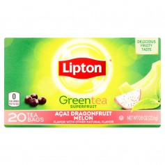 Lipton Dragonfruit Melon Green Tea Bags 20s 0.8oz