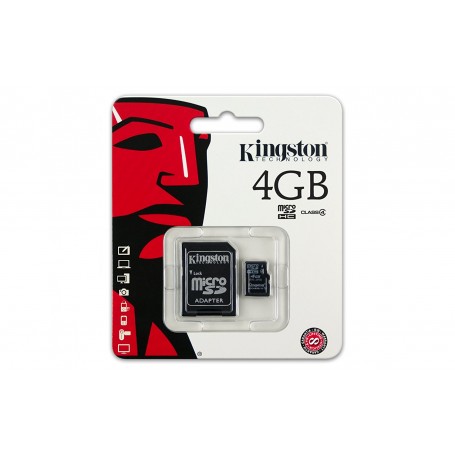 Kingston 4 GB microSDHC Class 4 Flash Memory Card