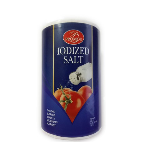 Promos Iodized Salt - 737g - Front