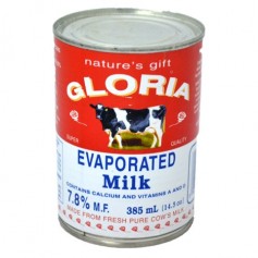 Gloria Evaporated Milk 385ml