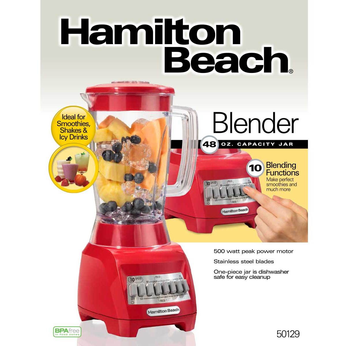 Hamilton Beach 10-Speed Smoothie Blender