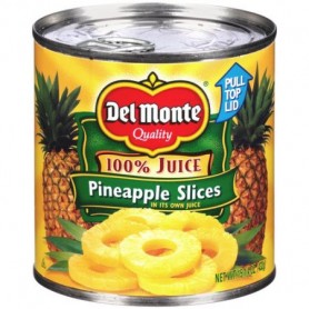 Del Monte - Fruit - Pineapple Sliced 100% Juice 15.25 oz
