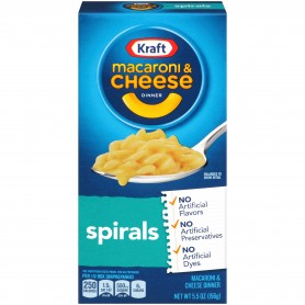 Kraft Macaroni And Cheese Spirals 156g