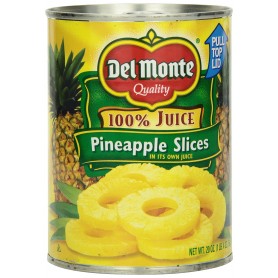 Del Monte - Fruit - Pineapple Slices 100% Juice 20oz