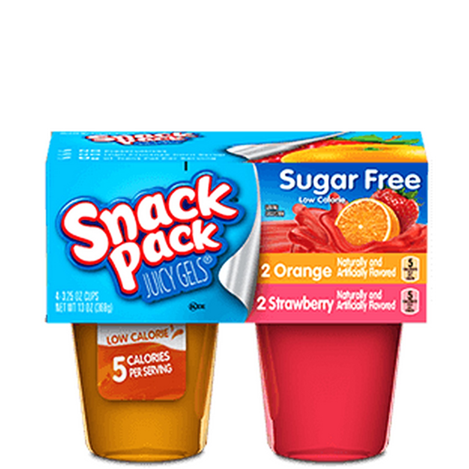 Hunt's Snack Pack Orange And Strawberry Sugar Free 13oz - gtPlaza Inc.