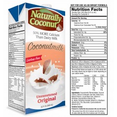 Naturally Coconut Unsweetened Coconut Milk 32oz